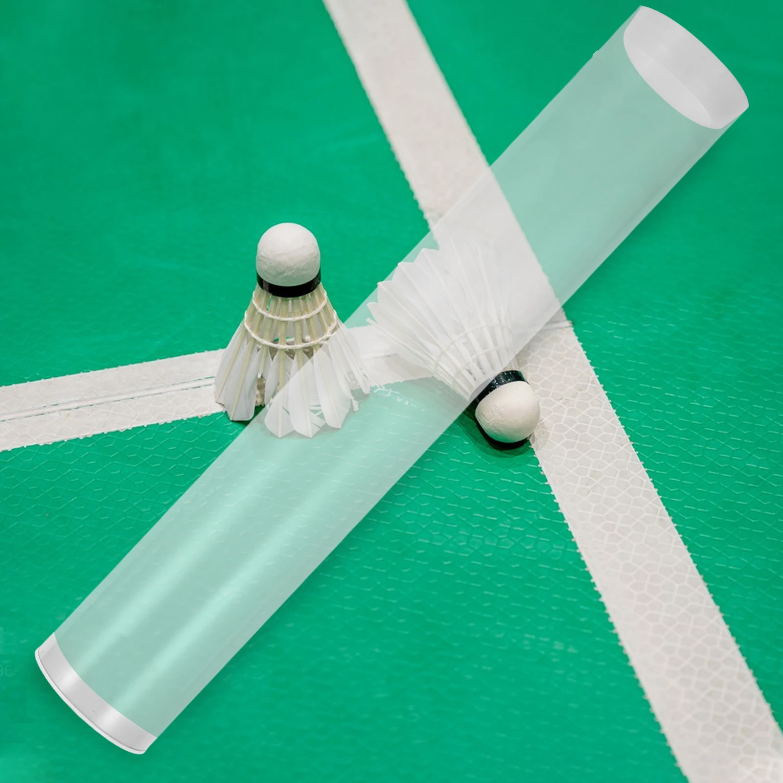Barril de bádminton transparente, cubo de engranajes portátil impermeable, organizador de bolas de juguete, contenedor de almacenamiento para volantes