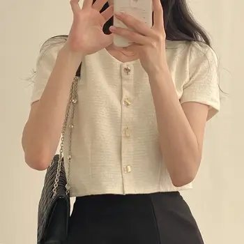 OCEANLOVE 女士短版西裝外套,純色,春夏韓版時尚甜美風,優雅別緻 10 最佳銷售 短版西裝外套 - №10