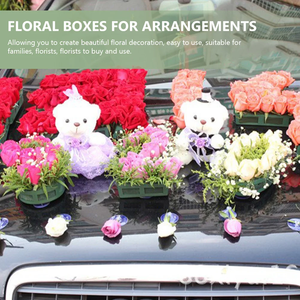 

2pcs Floral Foams Cage Premium Material Water Absorb Holder Wedding Arrangement Supplies Lightweight Compact Size Flower