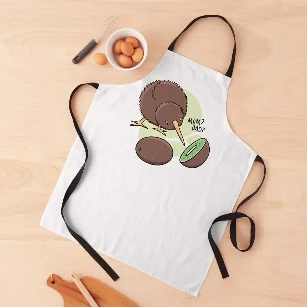 

FUNNY KIWI BIRD Apron Kitchens Accessories Woman Work Hairdresser Apron