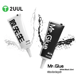 2UUL 25Ml Wit Zwart Lijm Multi Purpose Sneldrogend Super Sterke Lijm Voor Telefoon Touch Screen Rrepair