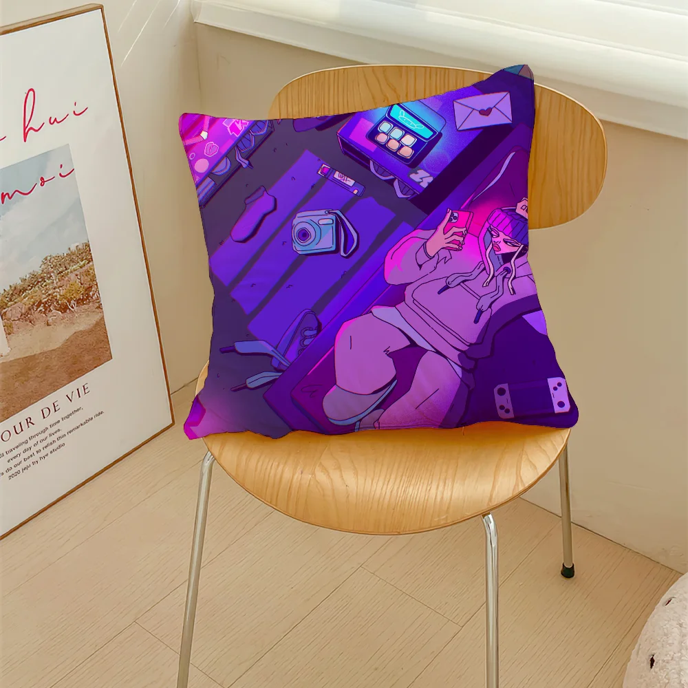 Singer Young M-Miko Att Pillow Case Sofa Decorative Home Double-sided Printing Short Plush Cushion Cover