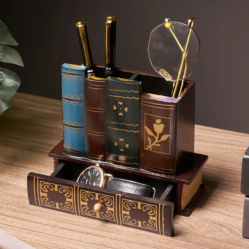 Exquisite Wooden Pen Holder Storage Organizer For Office Desk Pen Holder May Be Excellent type+2