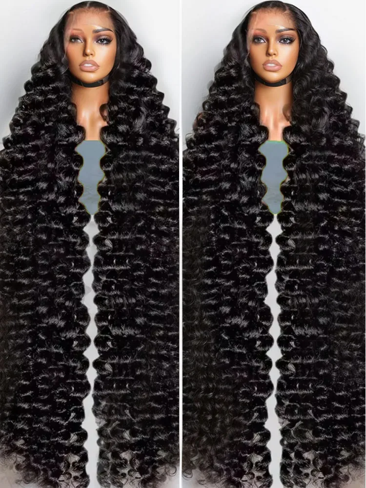 

300 Density Loose Wave 13x6 HD Lace Front Human Hair Wigs Preplucked Curly Transparent 13x4 Lace Frontal Wig Brazilian Remy Hair
