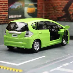 1:36 Honda Jazz Fit Alloy Car Model Diecasts Metal Toy Vehicles Car Model High Simulation Miniature Scale Collection Kids Gifts