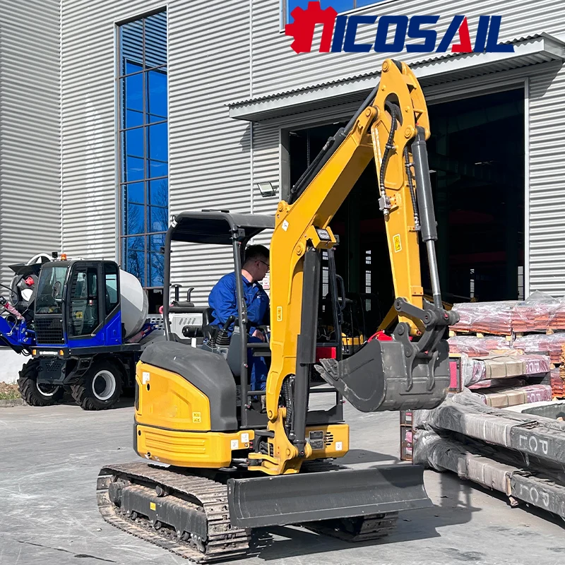 

Nicosail 3.0 Ton Hydraulic Crawler Excavator Euro 5 CE Certified Small Digger for Farm Garden Municipal Construction