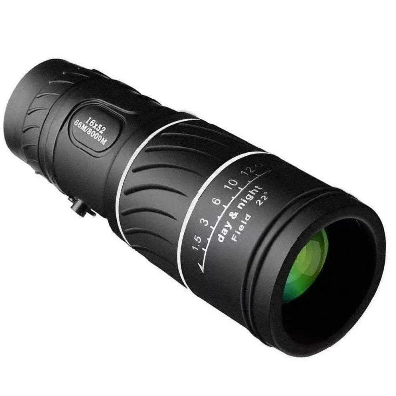 Powerful Monocular Telescope 16x52 Dual Focus Scope Zoom Monocular Prism Compact Monocle for Hunting Camping Equipment