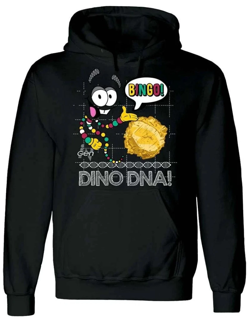 

2023 Осенне-зимняя мужская толстовка с капюшоном Bingo Dino DNA в стиле ретро, классический фильм, элитная роскошь для мужчин и женщин, топ Y2k