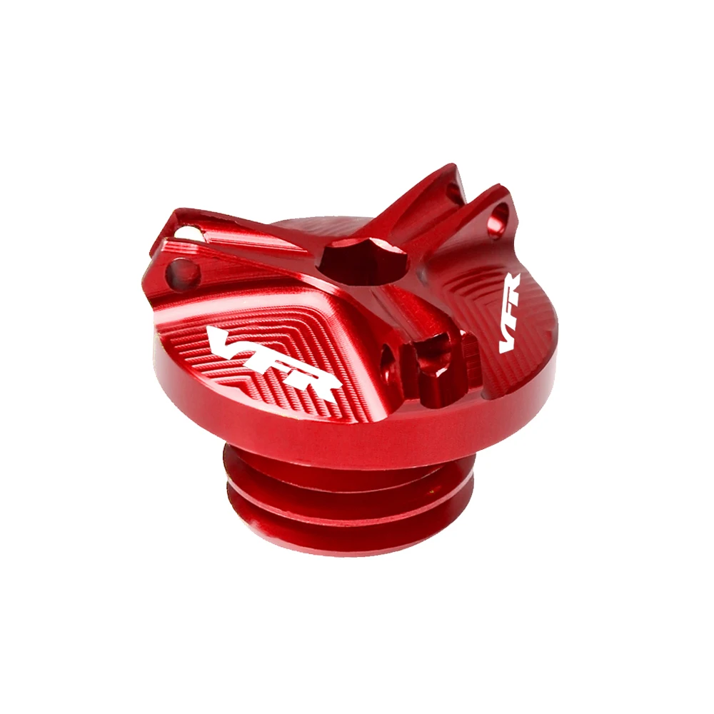 Motorcycle M19*2.5 Aluminum Engine Oil Cup Fuel Filler Tank Cap Cover Screw For HONDA Honda VFR750 VFR800 800X 750 1200F VFR800F
