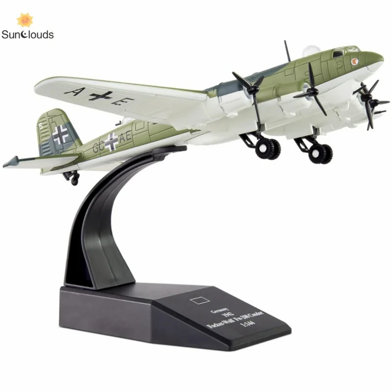 1/144 FW-200 Condor Fighter Plane Metal Fighter Military Model Diecast Plane Model for Collection or Gift