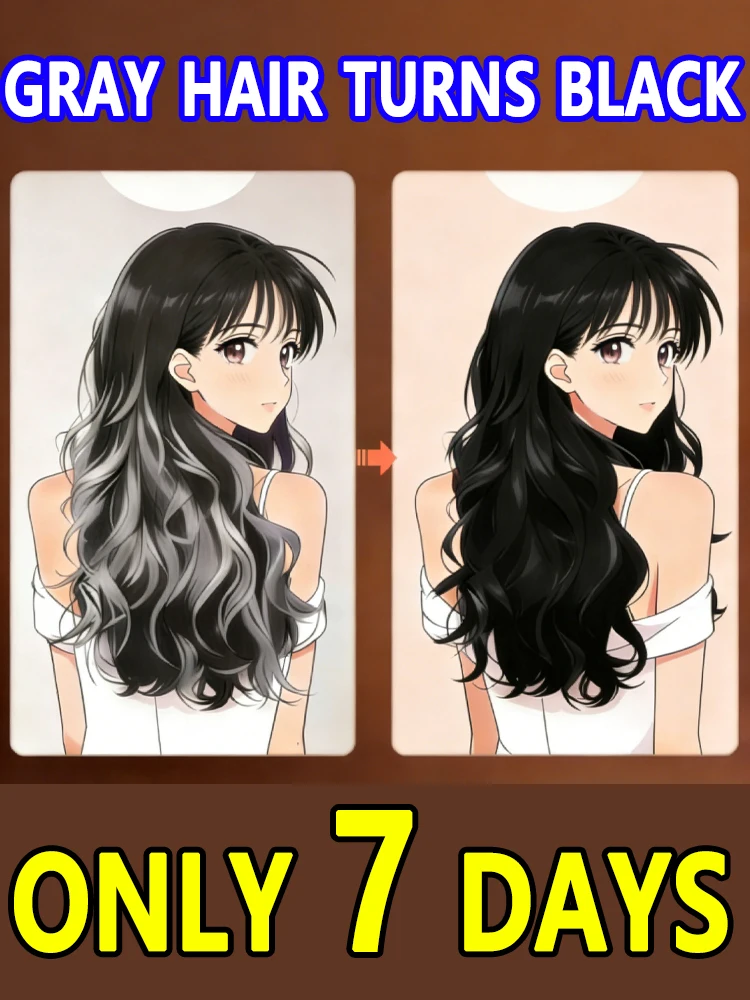 

2025 Advanced Anti-Hair Loss Treatment, suitable for gray hair, serum, gray hair care, gray hair darkening and repair treatment.