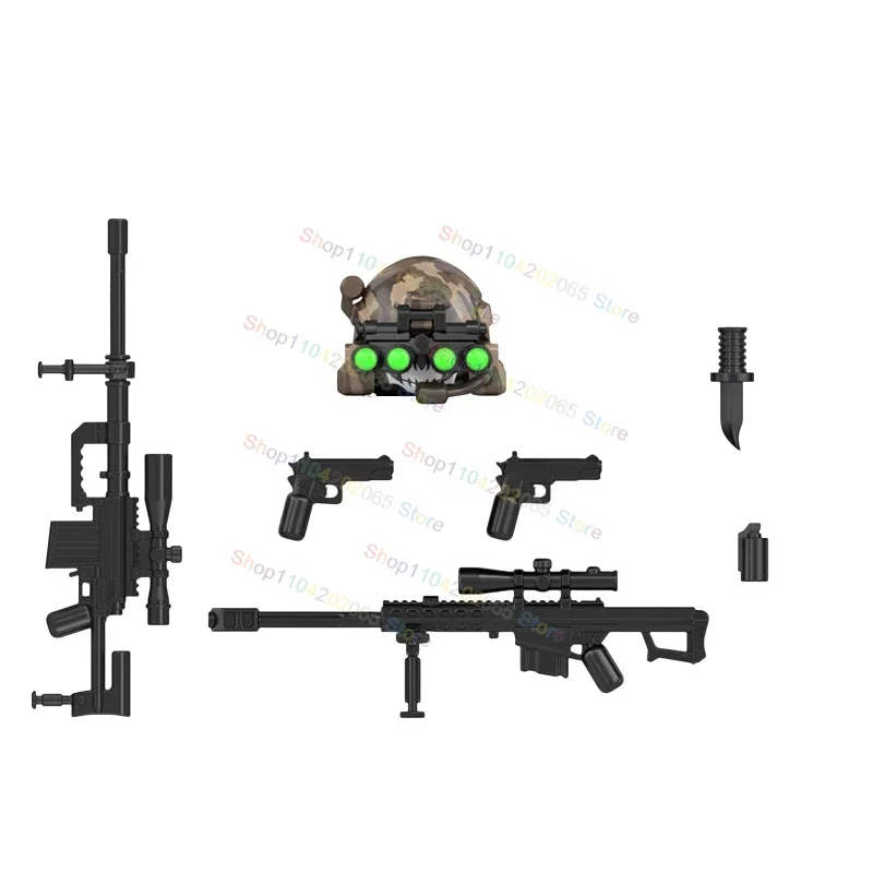 

WM6168 Soldiers special forces assembled building block Military action figures Accessories children's toy gifts WM2890 WM2889