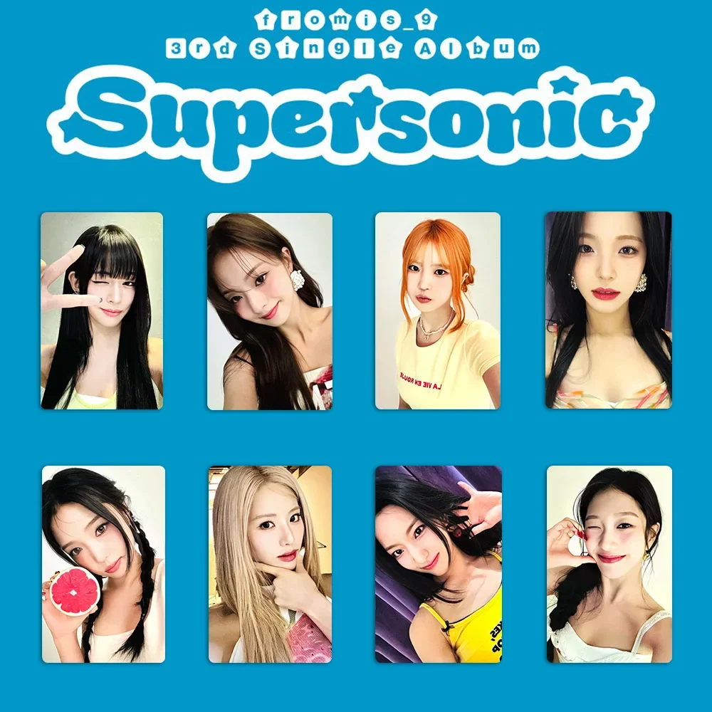 

8Pcs Fromis_9 Lomo Cards Idol Girl New Album SUPER SONIC Series High Quality Photocards Lee Sae Rom HD Printd Fans Gifts