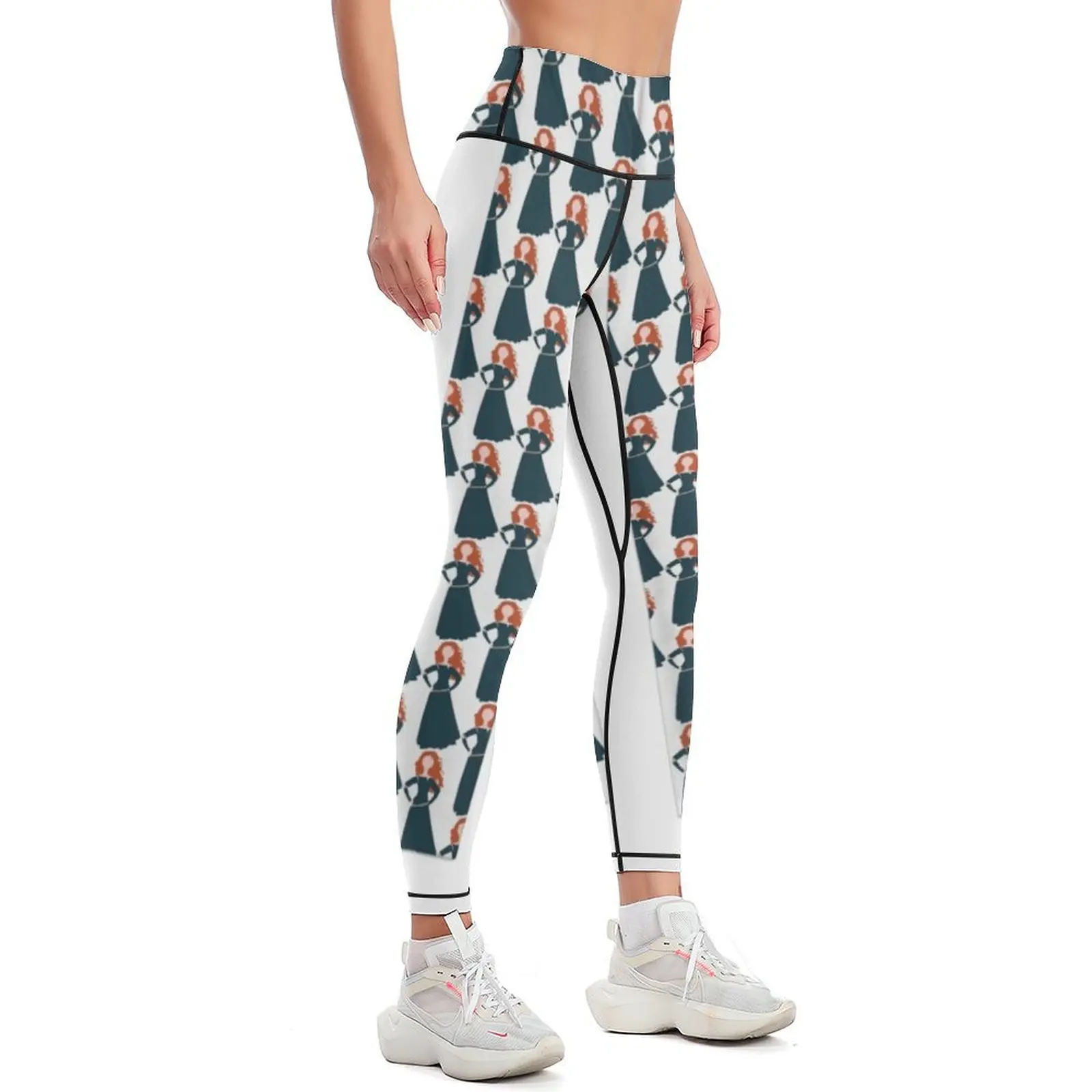 Character Inspired Silhouette Leggings fitness set gym sport legging Womens Leggings