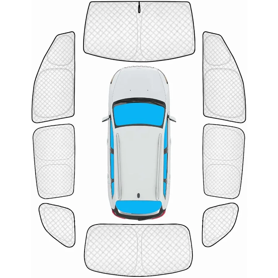 

8pcs Thicken Full Sun Shades for Jeep Cherokee SUV Accessories 20142023 NOT Grand Cherokee Privacy Car Window Covers for Windsh