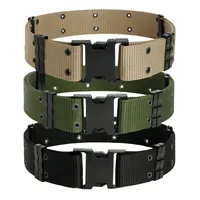 New Tactical Belts Nylon Automatic Buckle Adjustable Belt Outdoor Duty Hunting Training Belt Waist Support 125CM