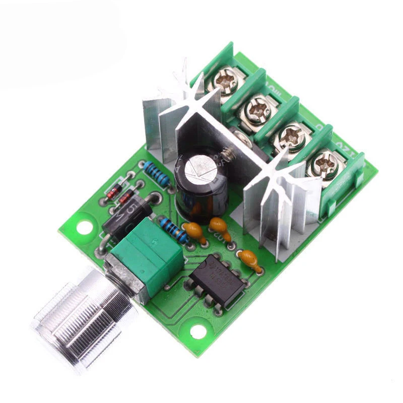 1~100Pcs DC Motor Fan Speed Controller 6V-12V 6A High Power PWM Stepless Speed Control Board Speed Control Switch