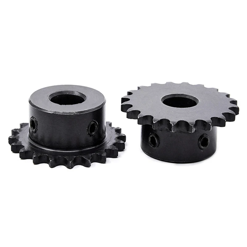 04C Chain Gear 45# Steel 10 Teeth Industrial Sprocket Wheel With Top Wire Bore 5MM 6MM 8MM 10MM