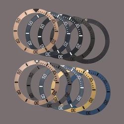 38mm Matte Beveled Ceramic Bezel Insert Ring Fits For SKX007 SKX009 SRPD SUB Case NH35 NH36 Watch Case Bezel Ring Repair Parts
