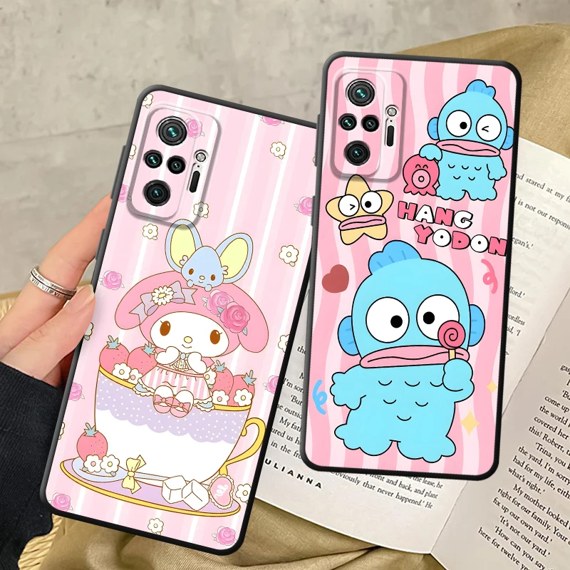 حافظة كارتون ثلاثية ميلودي Jade Guigou لهاتف Xiaomi Redmi Note 10 8t 9s 12s 11Pro 9T 11s 12Pro 13Pro 11 14 Pro + 13 10s 10Pro 12