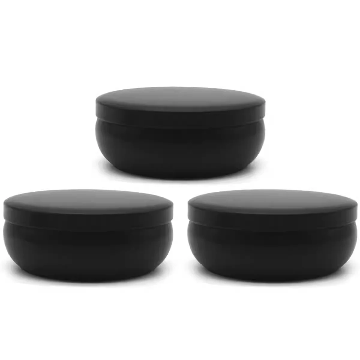 15 Stück 10oz Schwarze und Weiße Metall-Kerzengläser mit Deckeln - Ideal für DIY-Kerzenherstellung