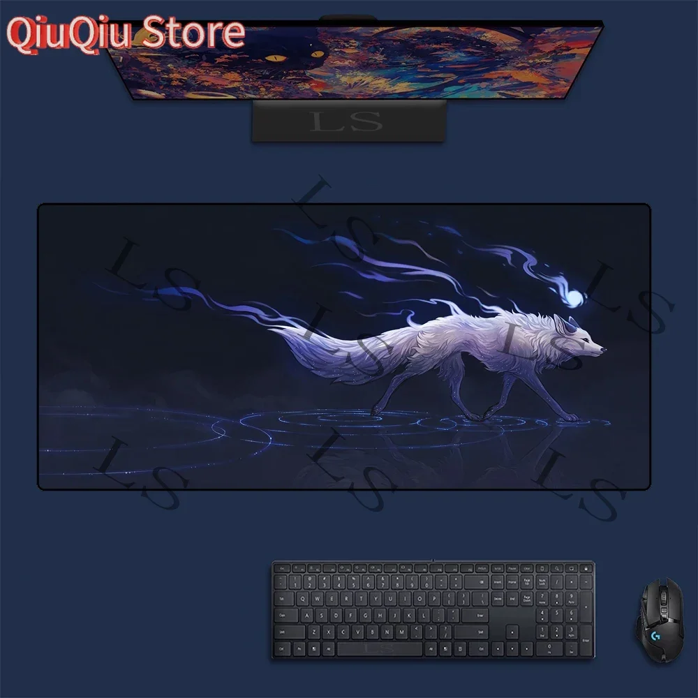 

Cute Cartoon Fox Large Gaming MousePad Computer Laptop Mouse pad Keyboard Desk Mat PC Gamer Mouse pads XXL Office Mausepad