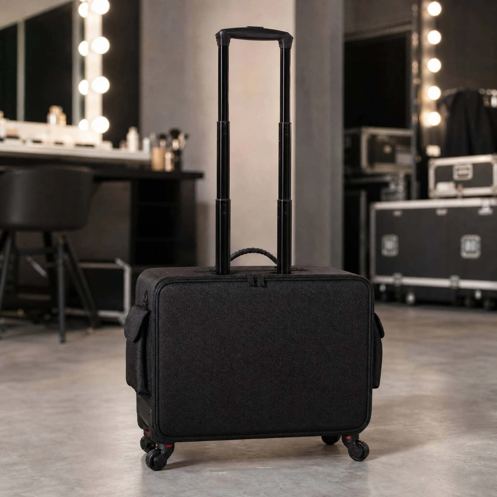 Rolling Makeup and Tool Case Professional Rolling Makeup Case with Detachable Swivel Wheels Removable Sturdy view 6