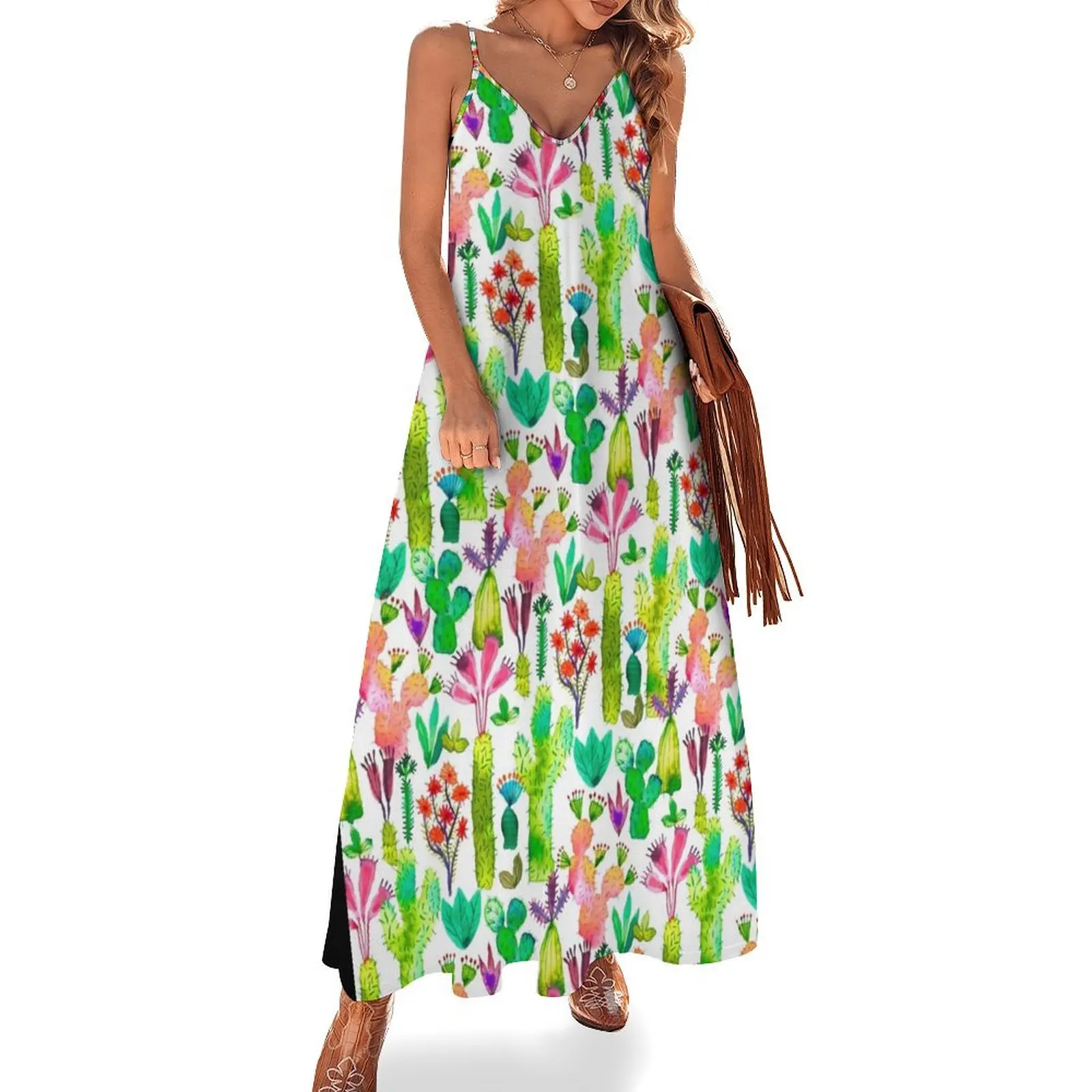 

Cacti garden Sleeveless Dress dresses korean style elegant women's sets