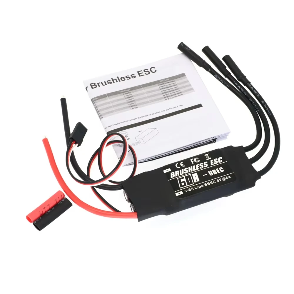 20A-80A High Current ESC 2-6S Lipo 5V BEC Brushless ESC For FPV Quadcopter Fixed Wing Drone