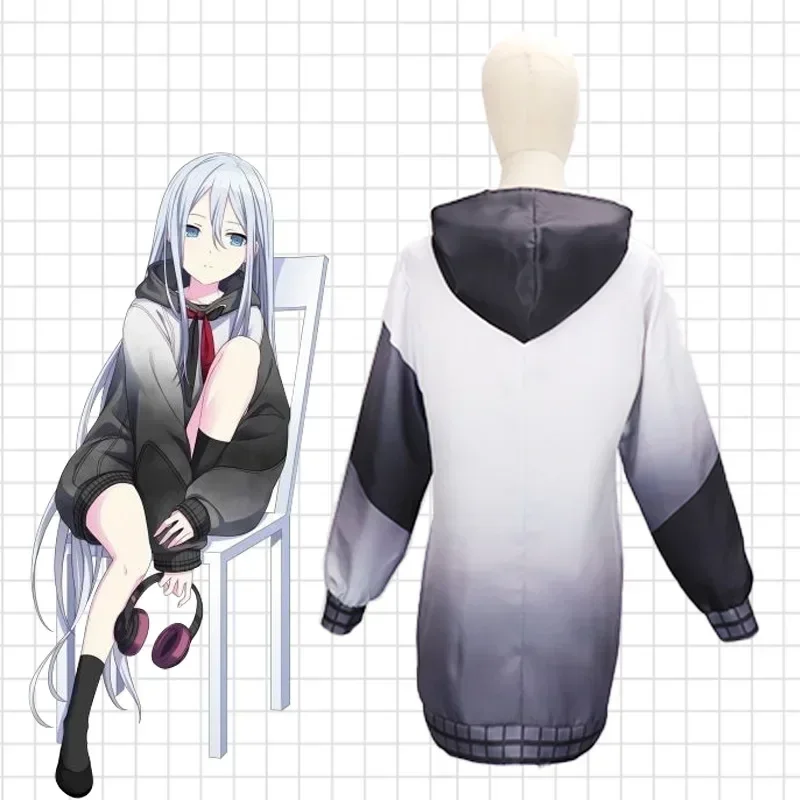 Anime Cosplay Hoodies de Palco Colorido!, Yoisaki Kanade, Projeto Sekai Wig Chapelaria Trajes com Nightcord, Trajes K K, 2509