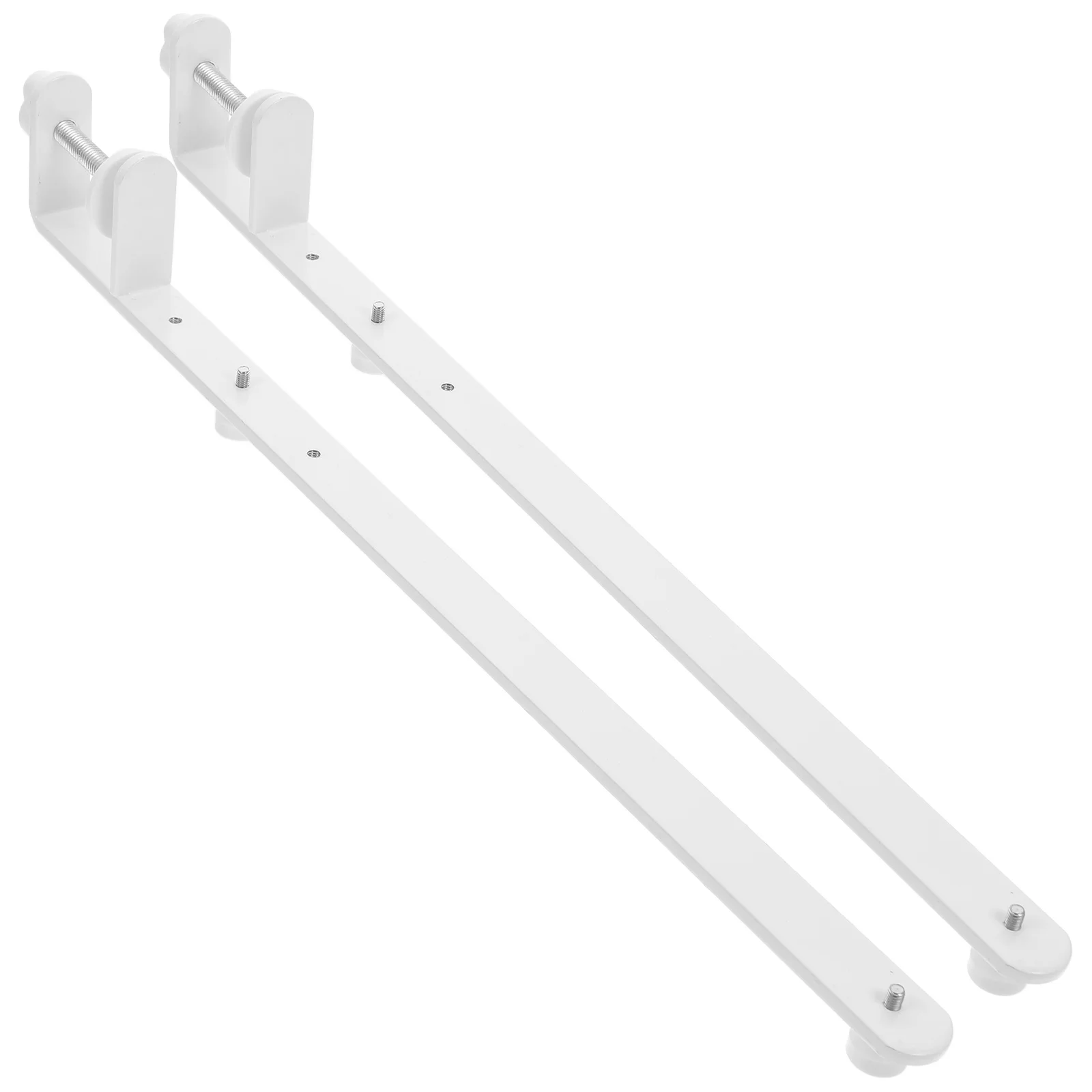 

2 Pcs Desktop Brackets Height Adjustable Foldable Shelf Sturdy Reliable Ergonomic Closet Rod Support Easy Assembly Tool Free