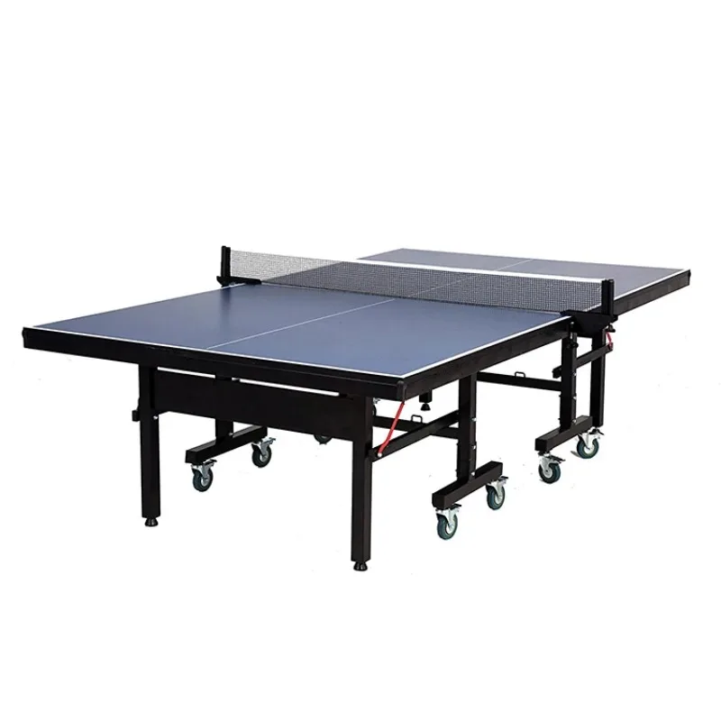 Standard size indoor professional table folds to compete with removable casters