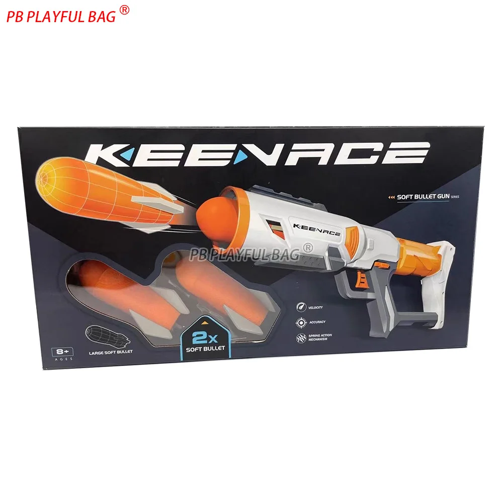 Jouet pour enfants lanceur de fusée longue portée mousse Blaster sûr EVA fusée balle molle pistolet jeu en plein air divertissement QJ136