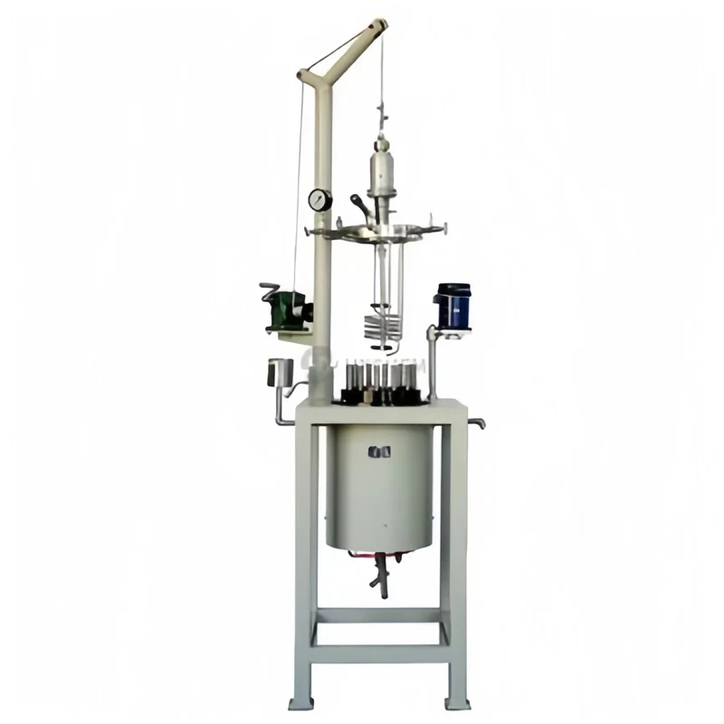 lab stirred pressure reactor autoclave lifting reactor electric jacket heating hydrogenation magnetic high pressure reactor