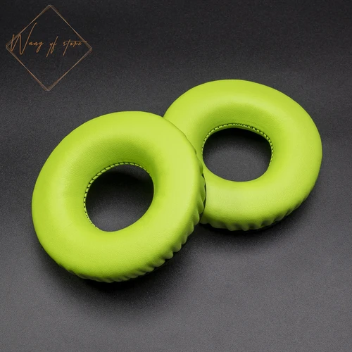 Imagen 2 del producto Almohadillas de repuesto de polipiel para auriculares Sennheiser HD25, HD25-II, HD25SP, HD25SP-II, piezas de reparación de cojines (verde)