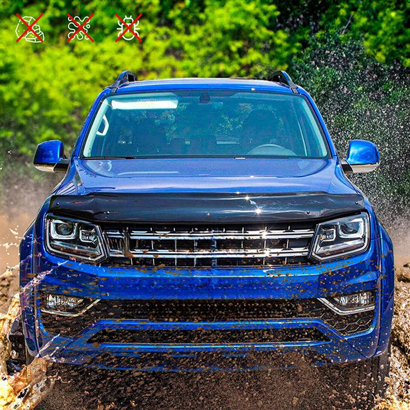 High Quality Hood Bug Deflector Bonnet Protector Offroad Vehicle Exterior Aftermarket Durable Replacement Accessories
