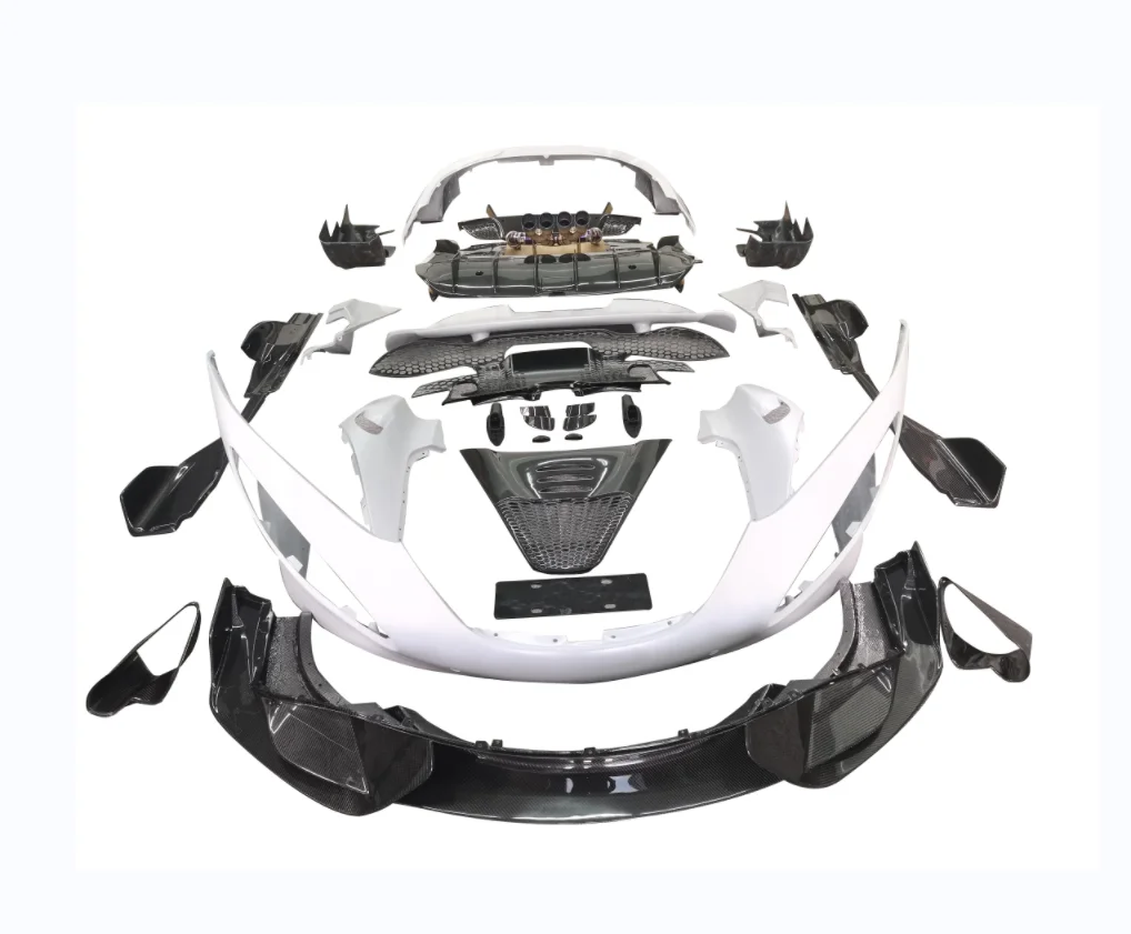 MCL 720s to 765LT Original Light Cover Mirror Cover New Condition Bumper Body Kits with Carbon Fenders Side Skirts Hood Scoop