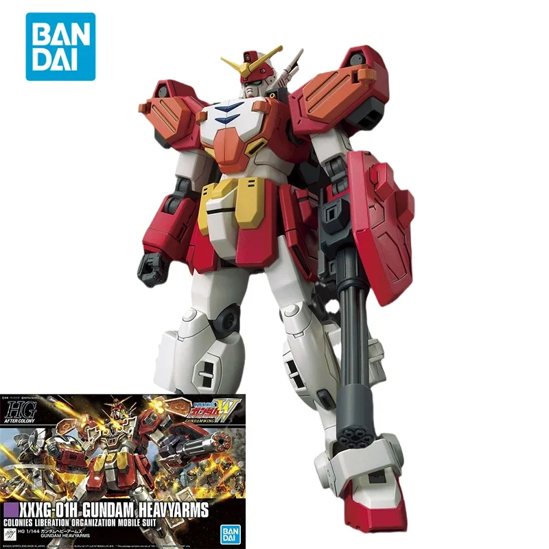 

Bandai Original GUNDAM Anime Model HG 1/144 XXXG-01H GUNDAM HEAVYARMS Action Figure Assembly Model Toys Gifts for Children