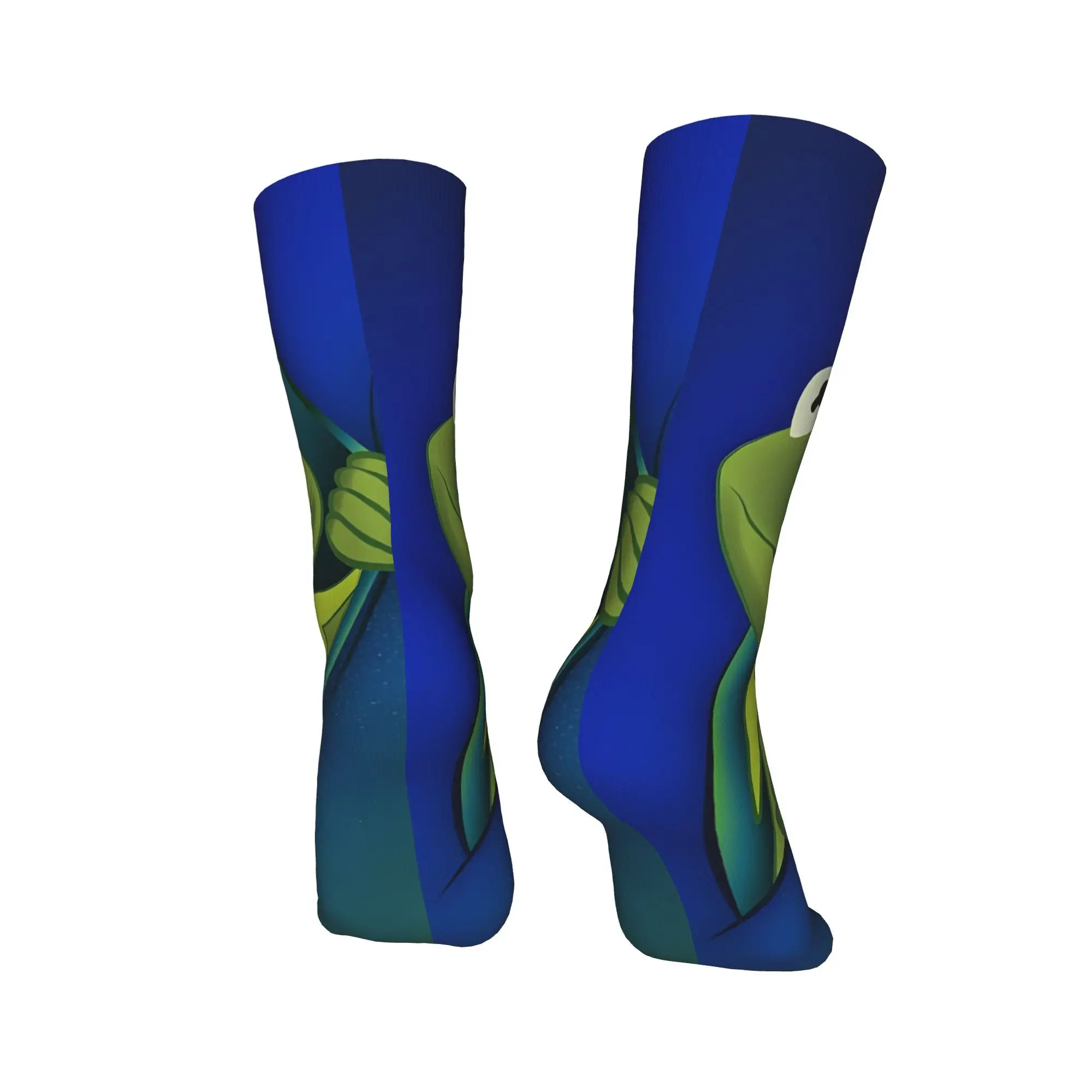 كيرميت الضفدع الكرتون الجوارب Kawaii جوارب الخريف عدم الانزلاق الكبار الرجال الجوارب مريحة مخصص الدراجات الجوارب