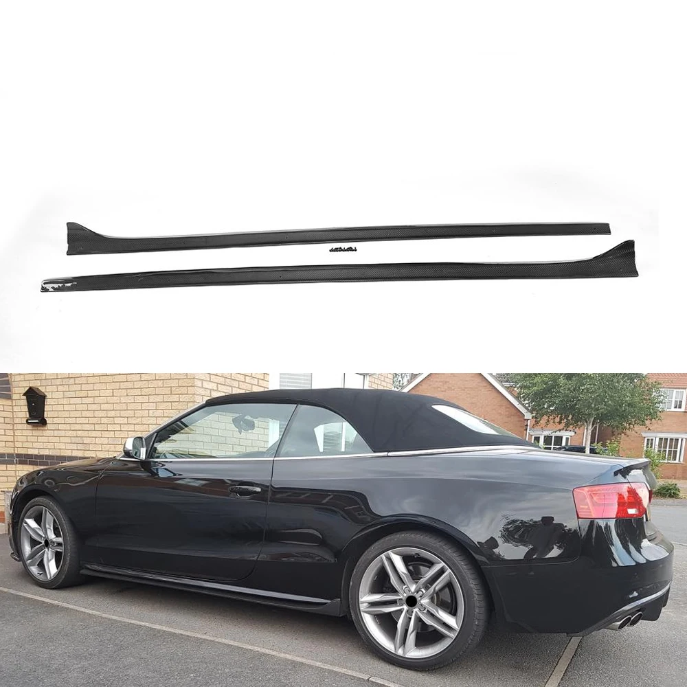 

Carbon Fiber Side Skirts Extension for Audi A5 S5 Convertible Coupe 2-Door 08-16(Fits: A5 S5)