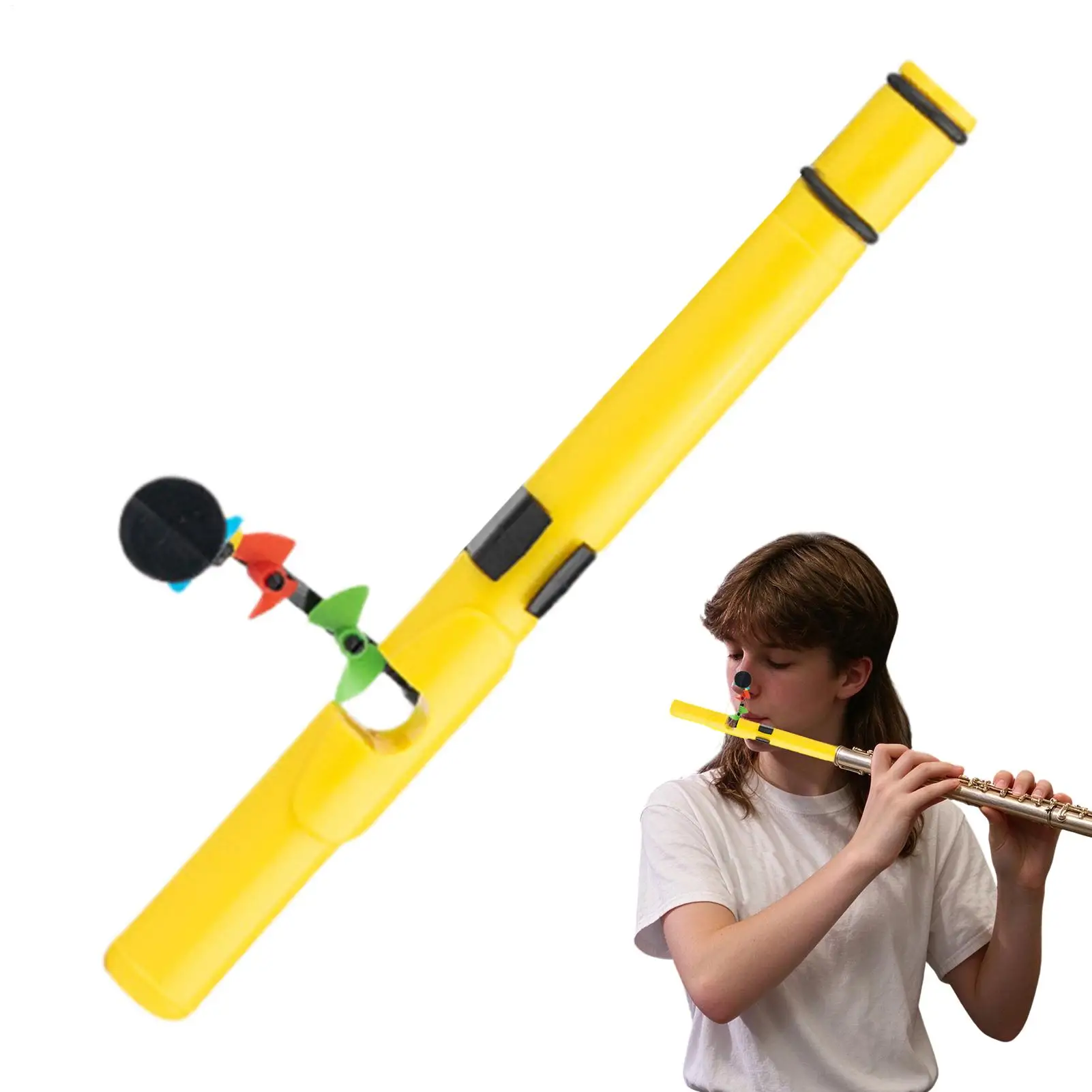 Silent Flute Airflow Visualizer Embouchure & Breath Control Trainer Durable Real-Time Feedback Flute Practice Aid for Beginners