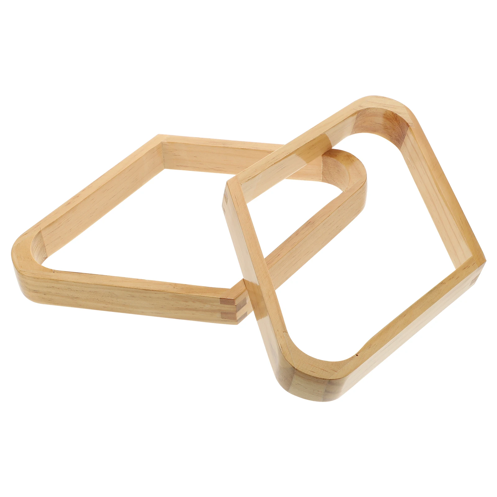 

2 Pcs Billiard Ball Frame Smooth Surface Rack Wooden Billiards Accessories Holder Table Pool Fine Finishing Vintage