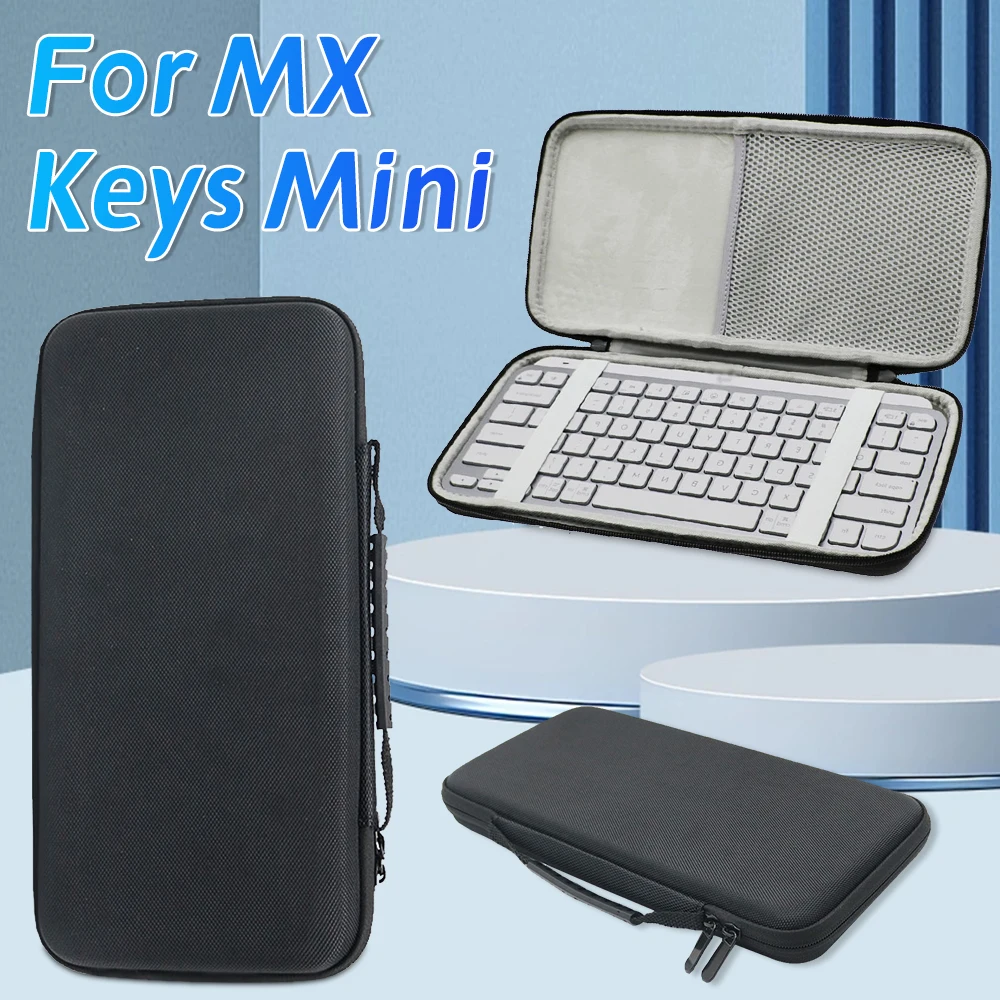 EVA Hard Case for MX Keys Mini Protective Travel Illuminated Keyboard Travel Carrying Bag Storage Case Wireless Keyboard