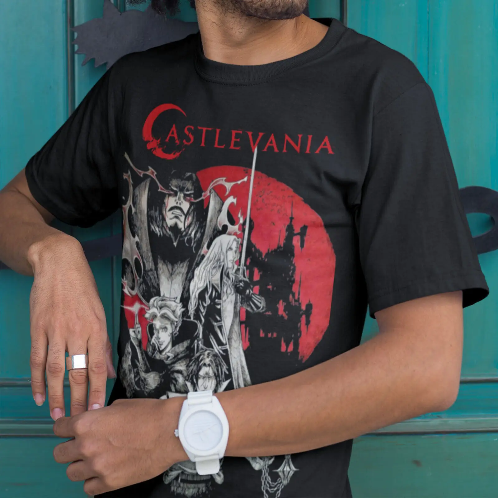 Dracula Castlevania Shirt,castlevania Shirt,anime Horror Symphony of The Night 100% Cotton Streetwear High Quality