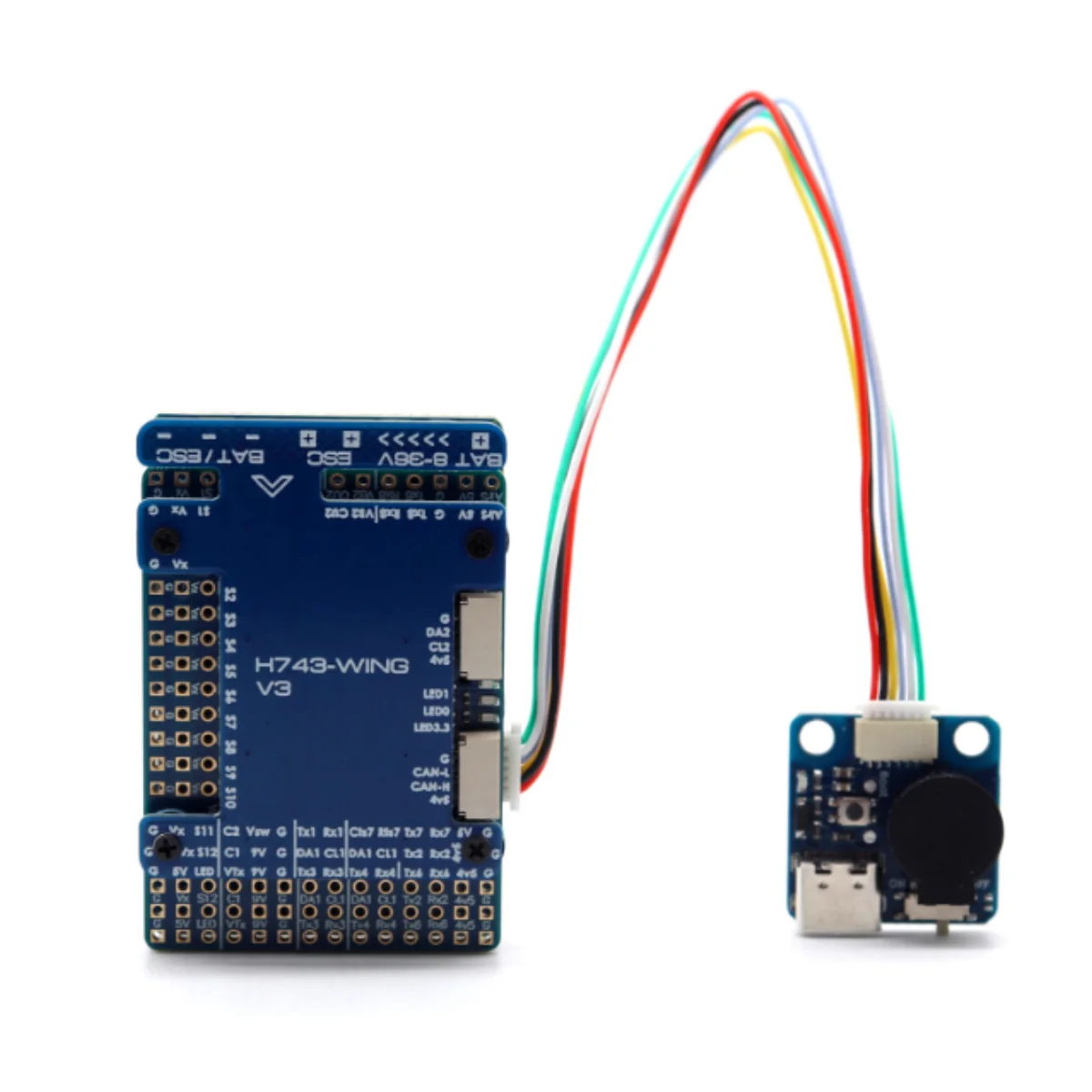 H743 WING V3 Fixed Wing Flight Control 2-8S Dual Gyroscope supports dual cameras