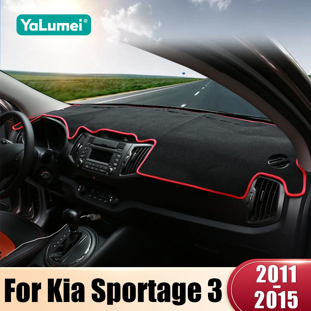 

Car Dashboard Cover Dash Mat Sun Shade Avoid Light Non-Slip Pad Accessories For Kia Sportage 3 R 2011 2012 2013 2014 2015