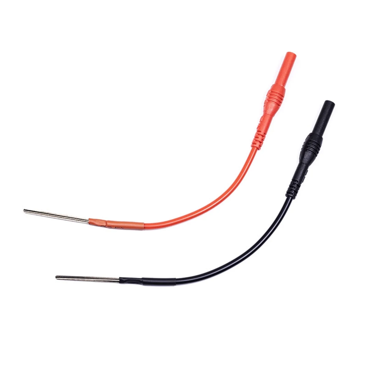 ABNJ 2Pcs 4mm Female Adapter Cable Pin Plug Terminal Wire Multimeter Hook Banana Plug Test Leads Silicone Flexible view 5