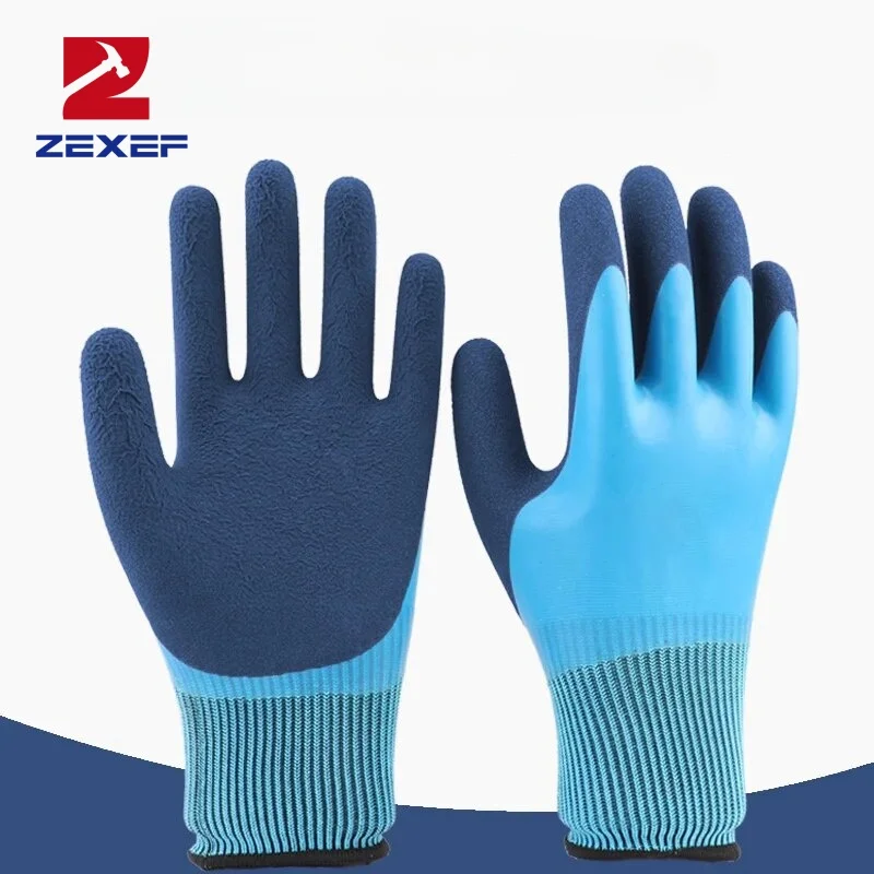 ZEXEF Gardening Gloves Puncture Resistant Latex Waterproof Work Protection Wear Resistant Flower Protective Gloves