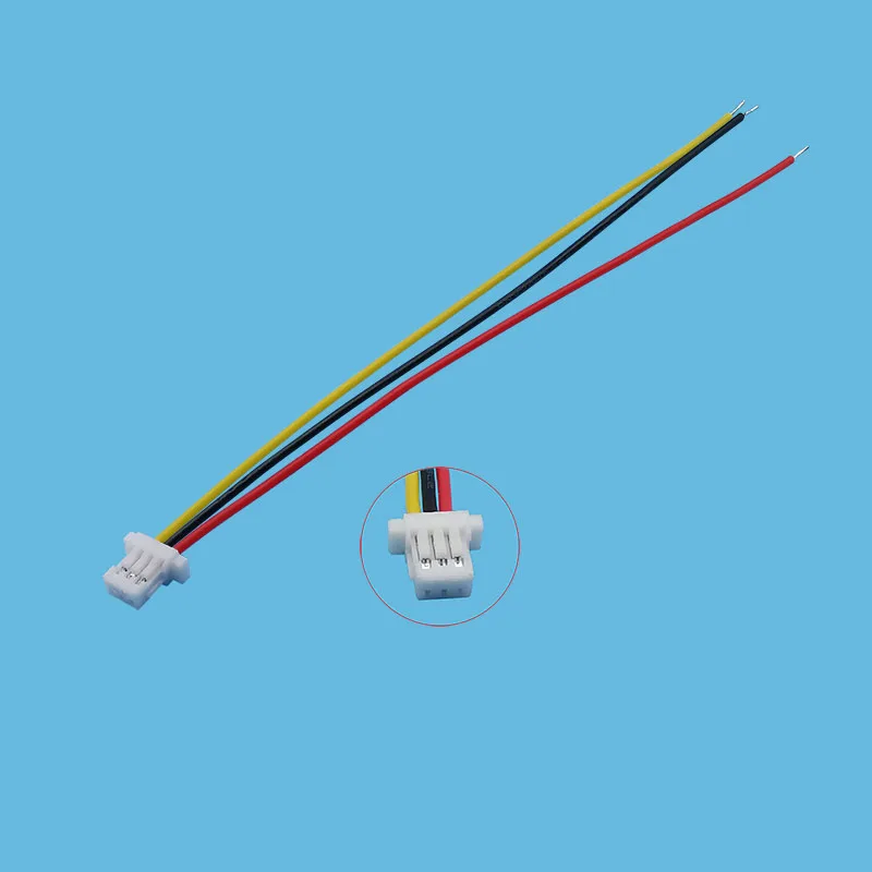 5 Stück Mini-JST-Buchsenstecker mit 1,0 mm Rastermaß, einzelne Buchsen, Kabelverbinder, 2/3/4/5/6/7/8-polig, SH1.0-Klemmenstecker, 10 cm Kabel. – Detail 3
