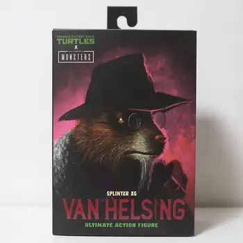 史普林特大師(範海辛版)NECA出品忍者龜可動人偶 TMNT 動漫 7吋模型 原版 10 最佳銷售 碎片 neca - №4